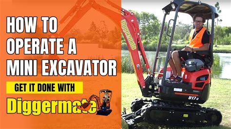 how to start a mini excavating business|operating mini excavator video.